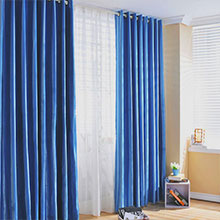 Tenda oscurante blu